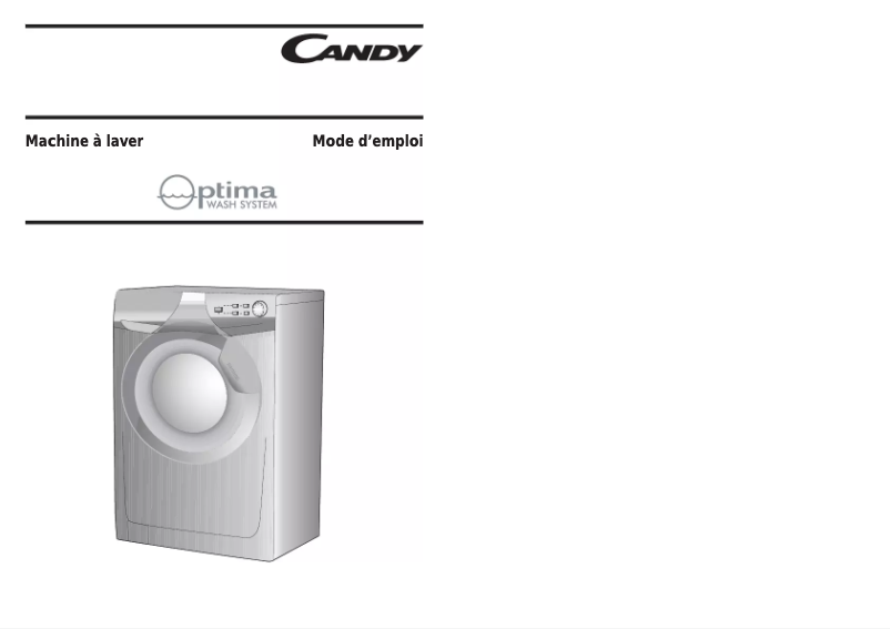 Page 1 de la notice Manuel utilisateur Candy CO 217-47