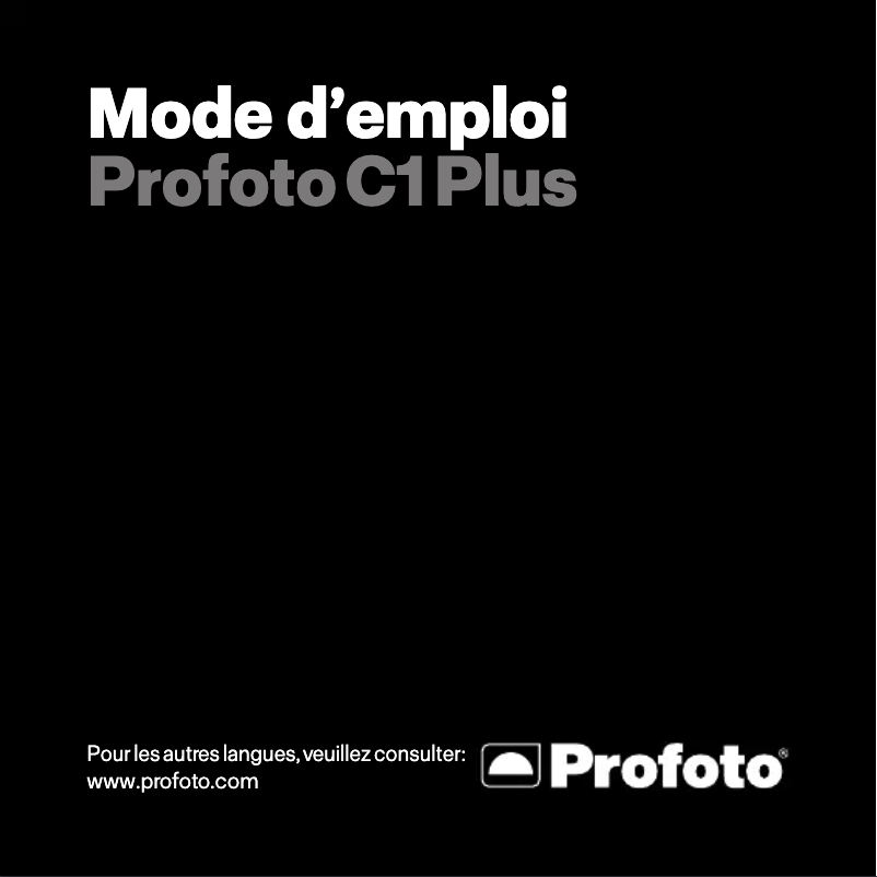 Image de la première page du manuel de l'appareil C1 Plus