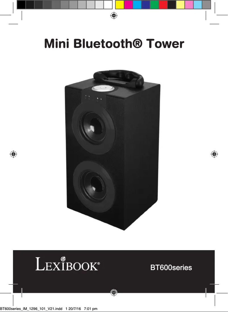 Image de la première page du manuel de l'appareil BT600