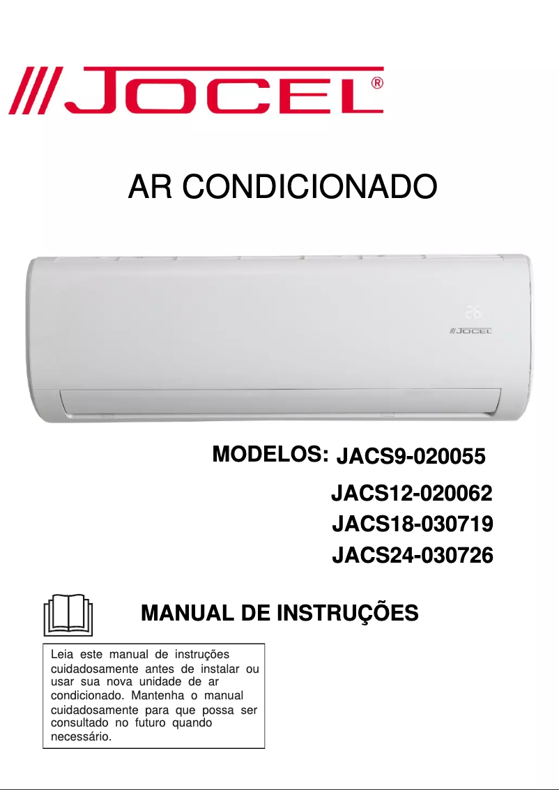 Page 1 de la notice Manuel utilisateur Jocel JACS18-030719