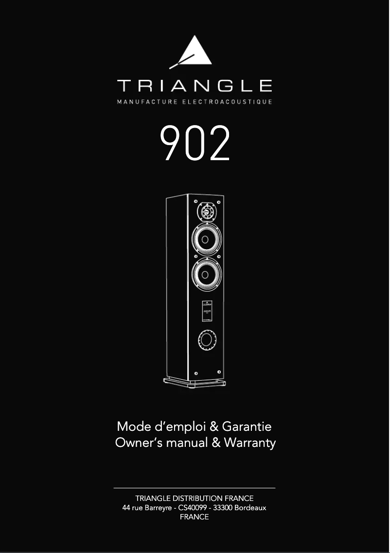 Page n°1 - Manuel utilisateur Triangle Sextan 902