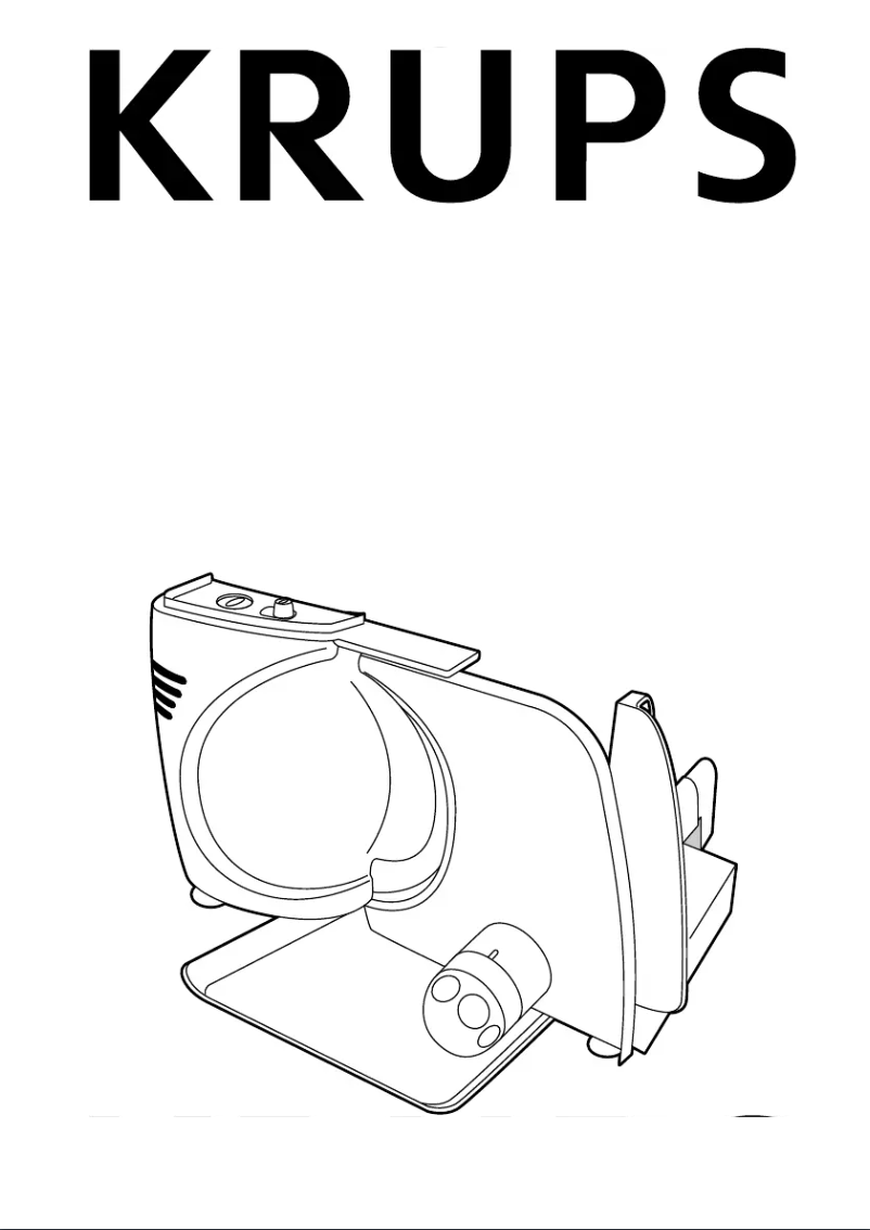 Page 1 de la notice Manuel utilisateur Krups F372