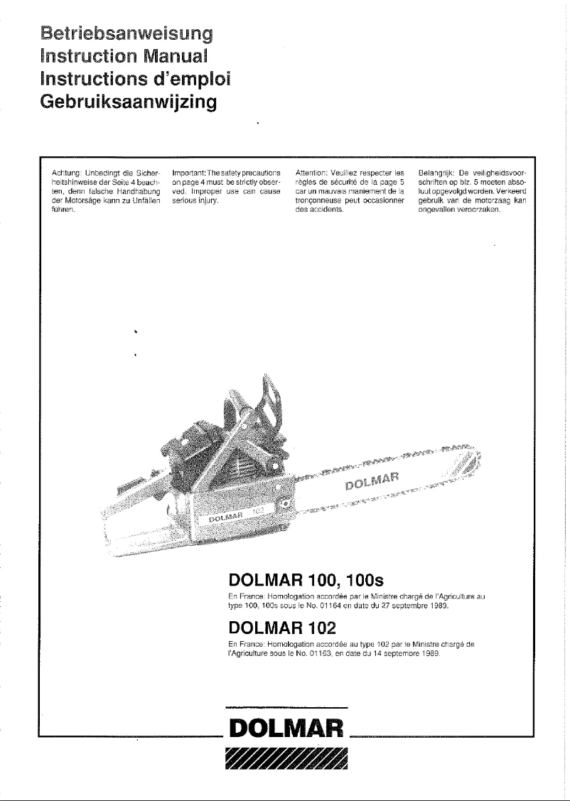 Image de la première page du manuel de l'appareil 102
