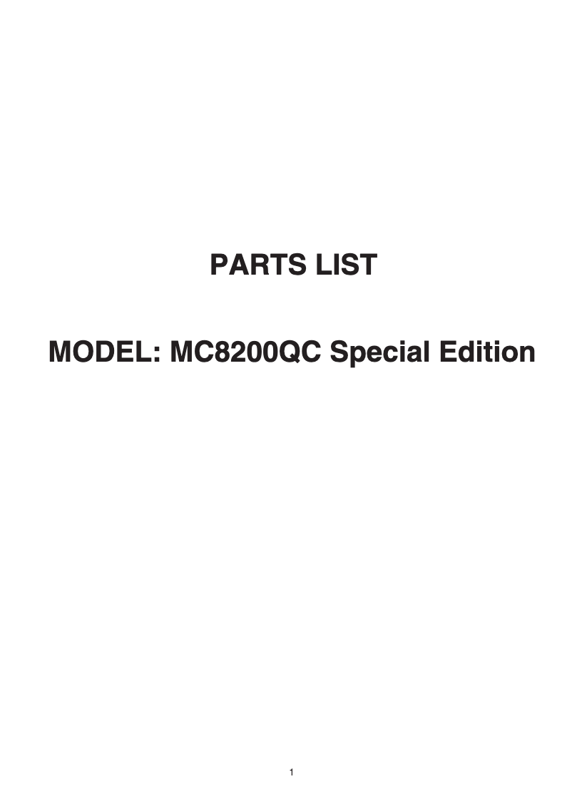 Page 1 de la notice Fiche technique Janome Horizon Memory Craft 8200QCP Special Edition