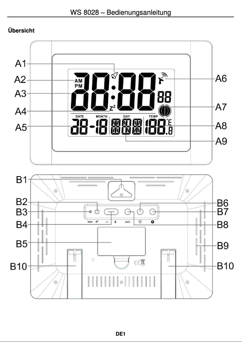 Image de la première page du manuel de l'appareil WS 8028