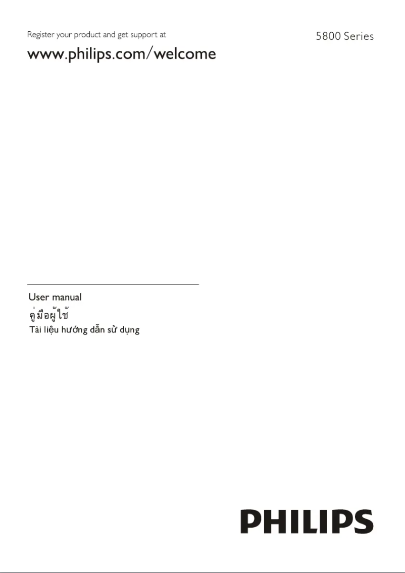 Page 1 of the manual User Manual Philips 43PFT5853S