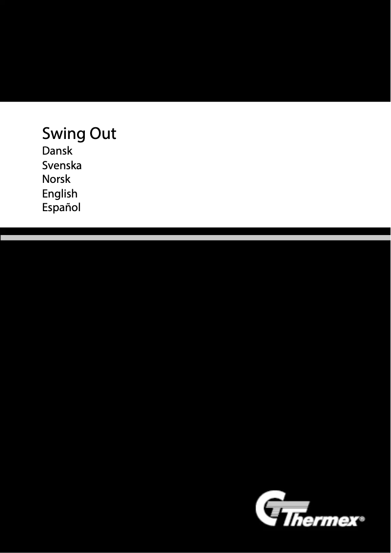 Page 1 de la notice Manuel utilisateur Thermex Swing Out