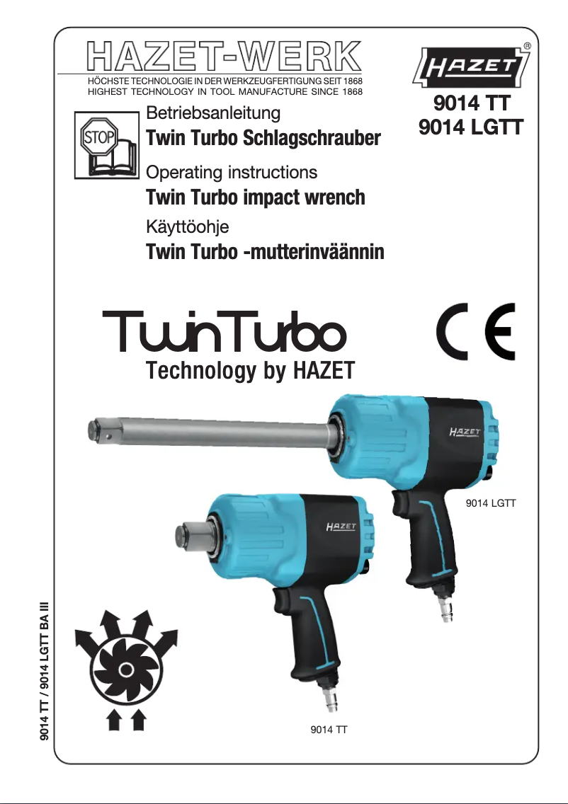 Page n°1 - Manuel utilisateur Hazet 9014TT