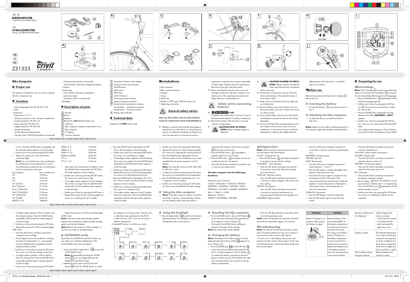 Image de la première page du manuel de l'appareil IAN 79107