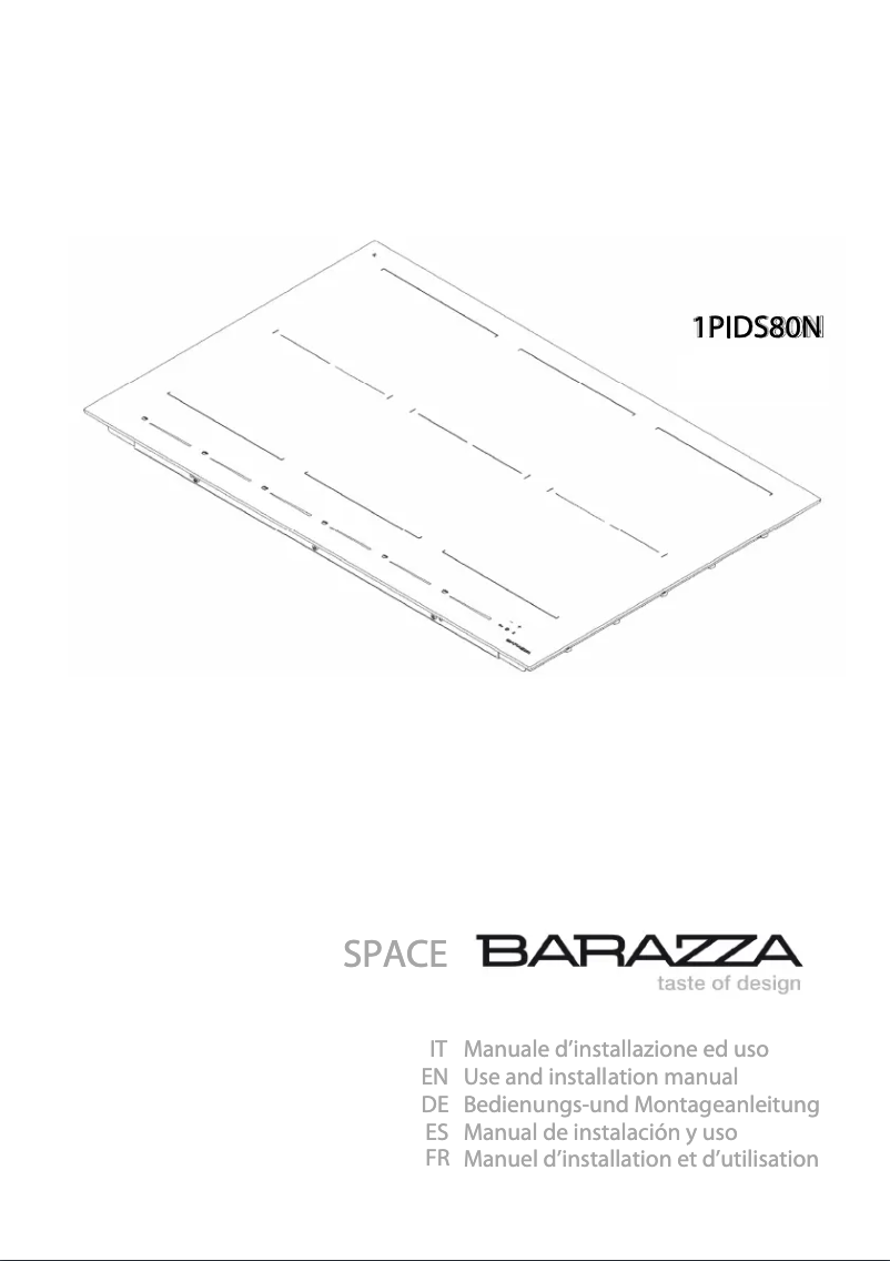 Page 1 de la notice Manuel utilisateur Barazza 1PIDS80N