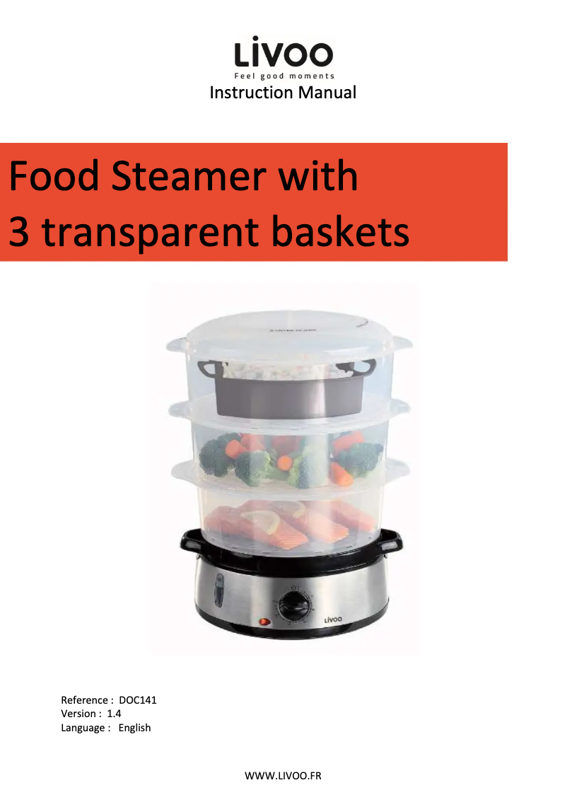 Page 1 de la notice Manuel utilisateur Livoo DOC141