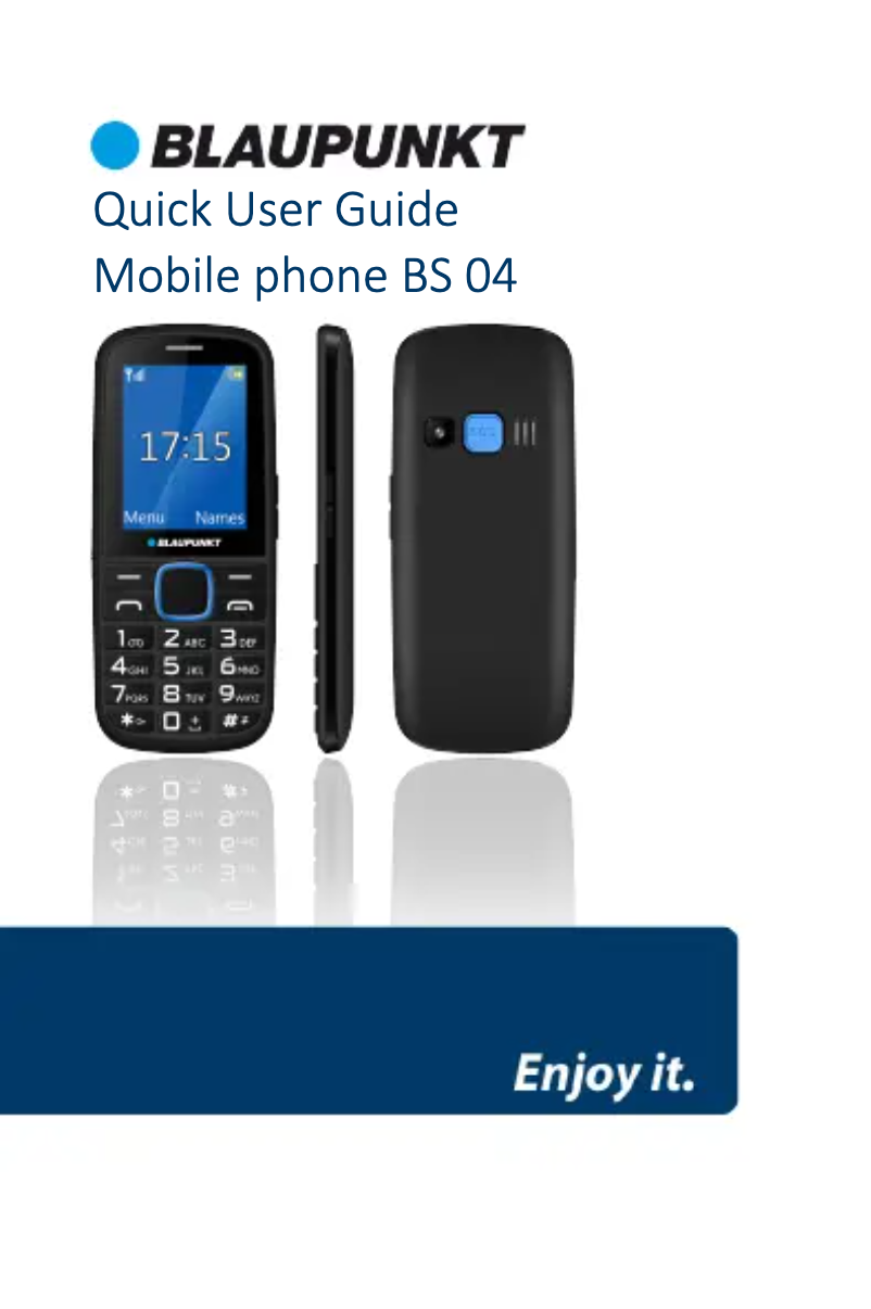 Image de la première page du manuel de l'appareil BS 04