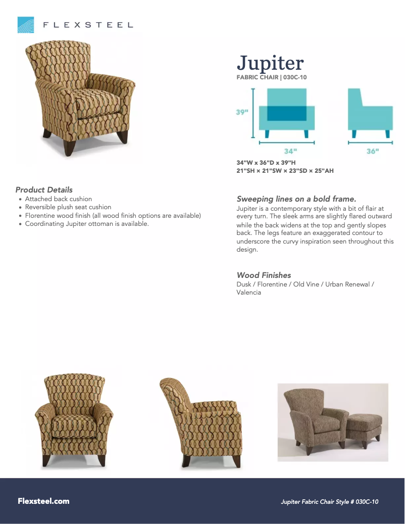 Page 1 de la notice Manuel utilisateur Flexsteel Jupiter 030C-10