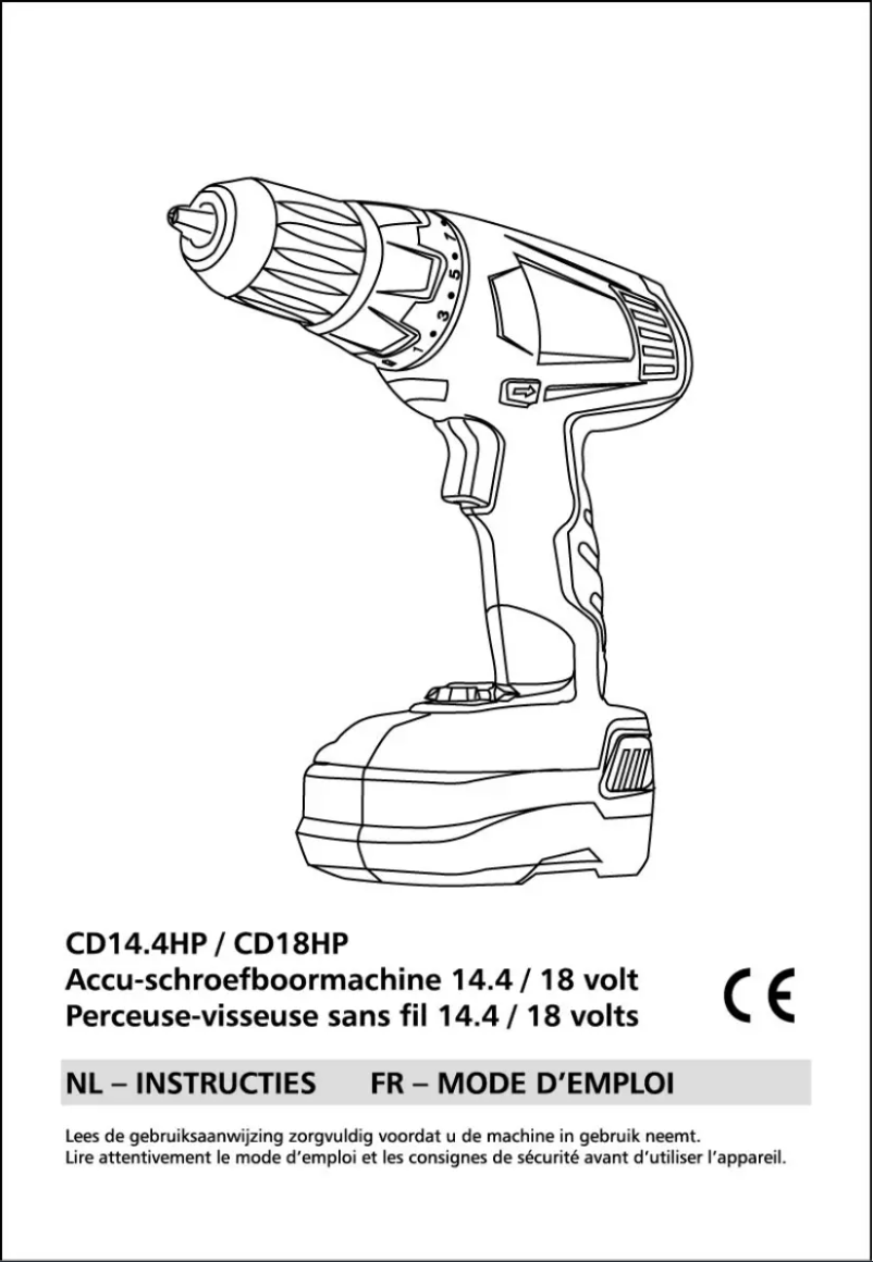 Page 1 de la notice Manuel utilisateur Gamma CD18HP