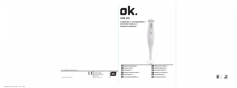 Image de la première page du manuel de l'appareil OSB 103