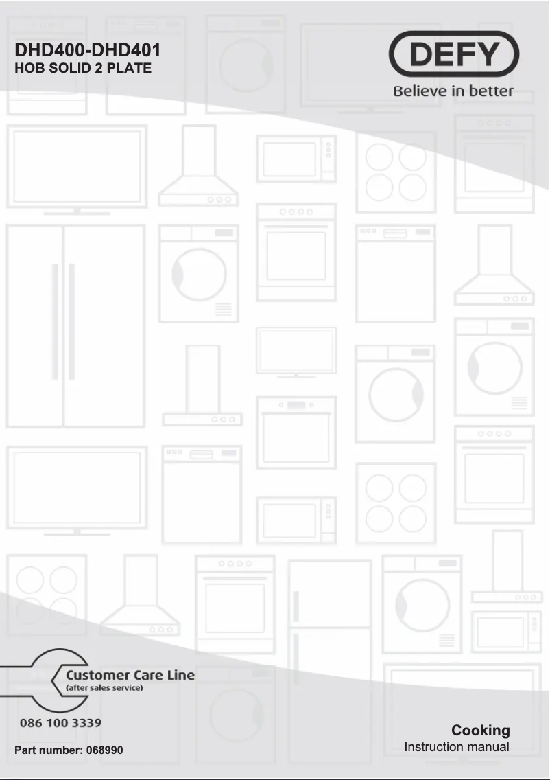 Page n°1 - Manuel utilisateur Defy DHD400