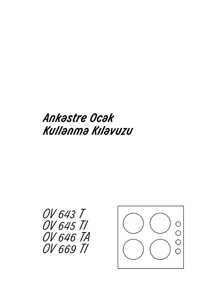 Image de la première page du manuel de l'appareil OV 643 T