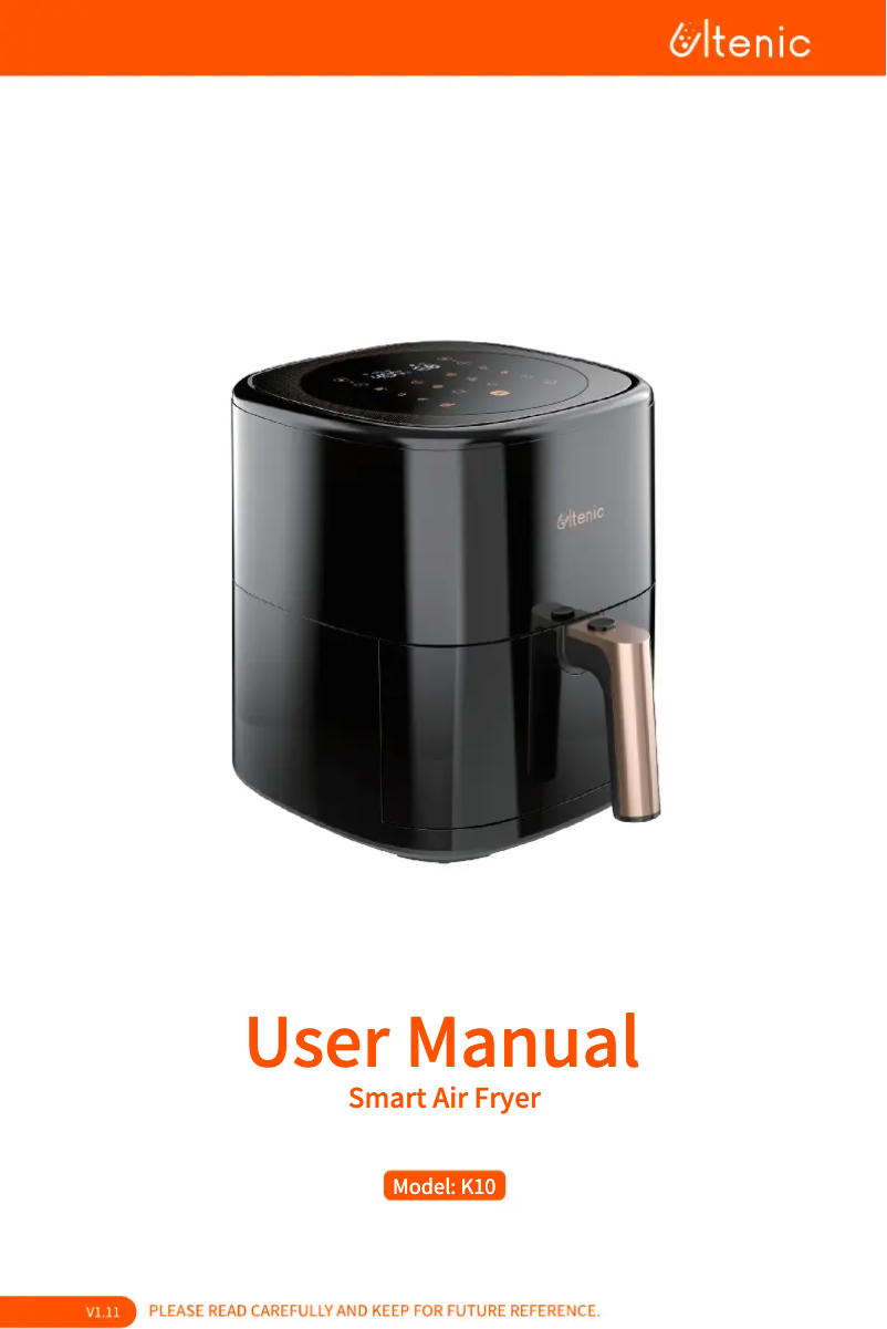 Page n°1 - Manuel utilisateur Ultenic K10