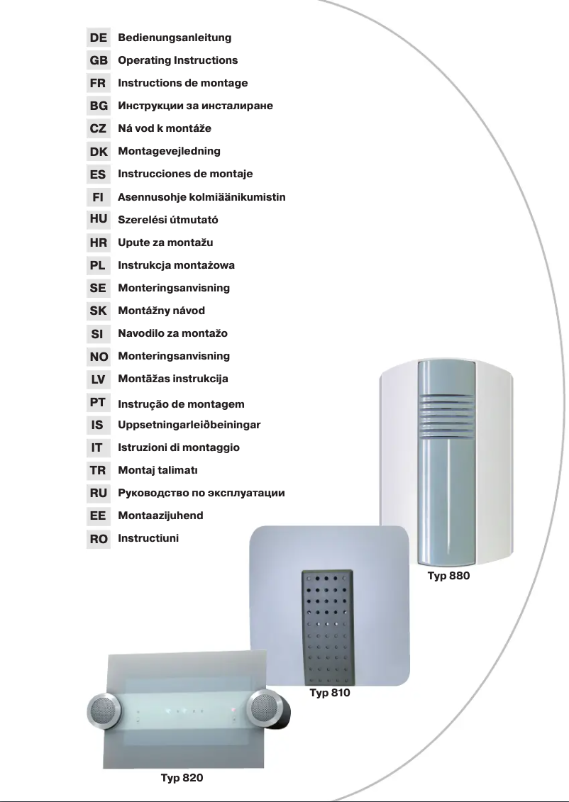 Page n°1 - Manuel utilisateur REV 880