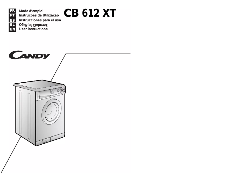 Page 1 de la notice Manuel utilisateur Candy LB CB 612 XT