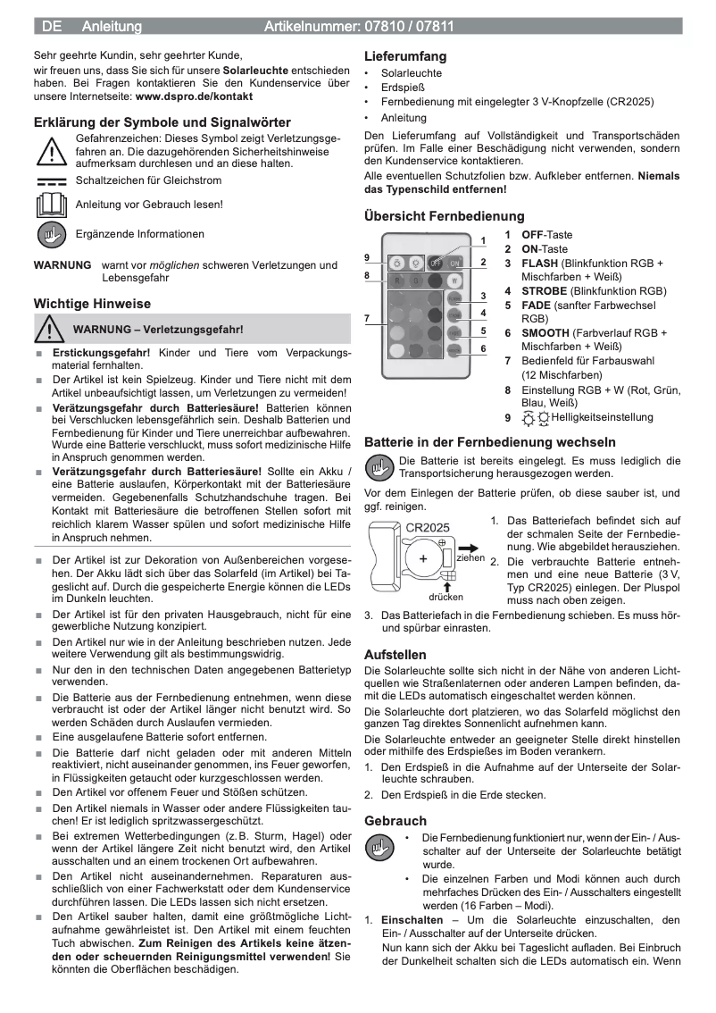 Page 1 de la notice Manuel utilisateur EasyMaxx 07811