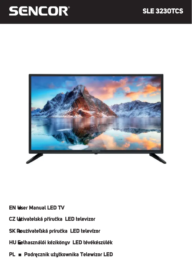 Page 1 de la notice Manuel utilisateur Sencor SLE 3230TCS