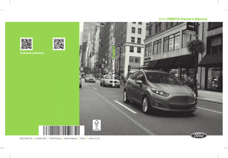 Page n°1 - Manuel utilisateur Ford Fiesta (2013)