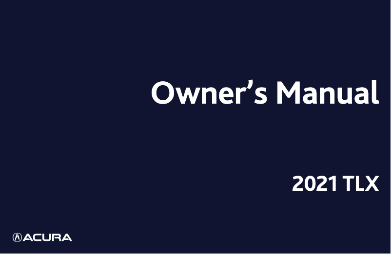 Image de la première page du manuel de l'appareil TLX (2021)