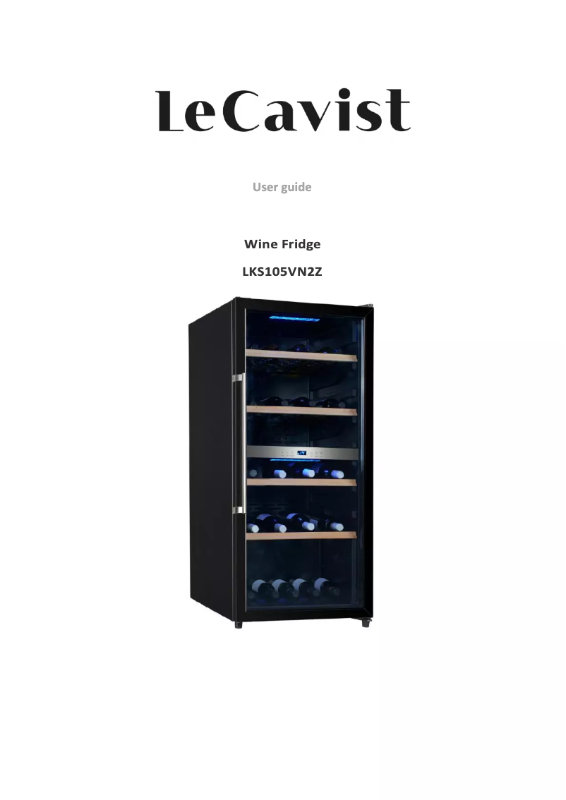 Page 1 de la notice Manuel utilisateur LeCavist LKS105VN2Z