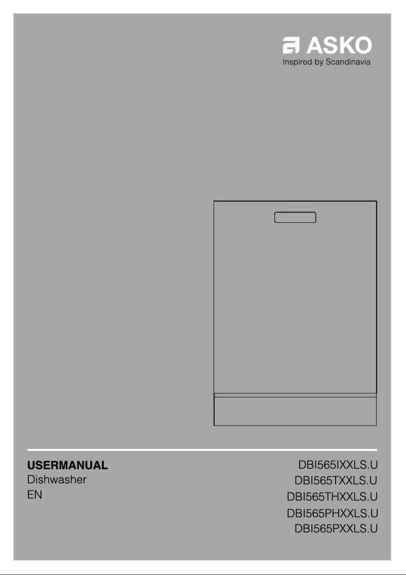 Page n°1 - Manuel utilisateur Asko DBI565TXXLS