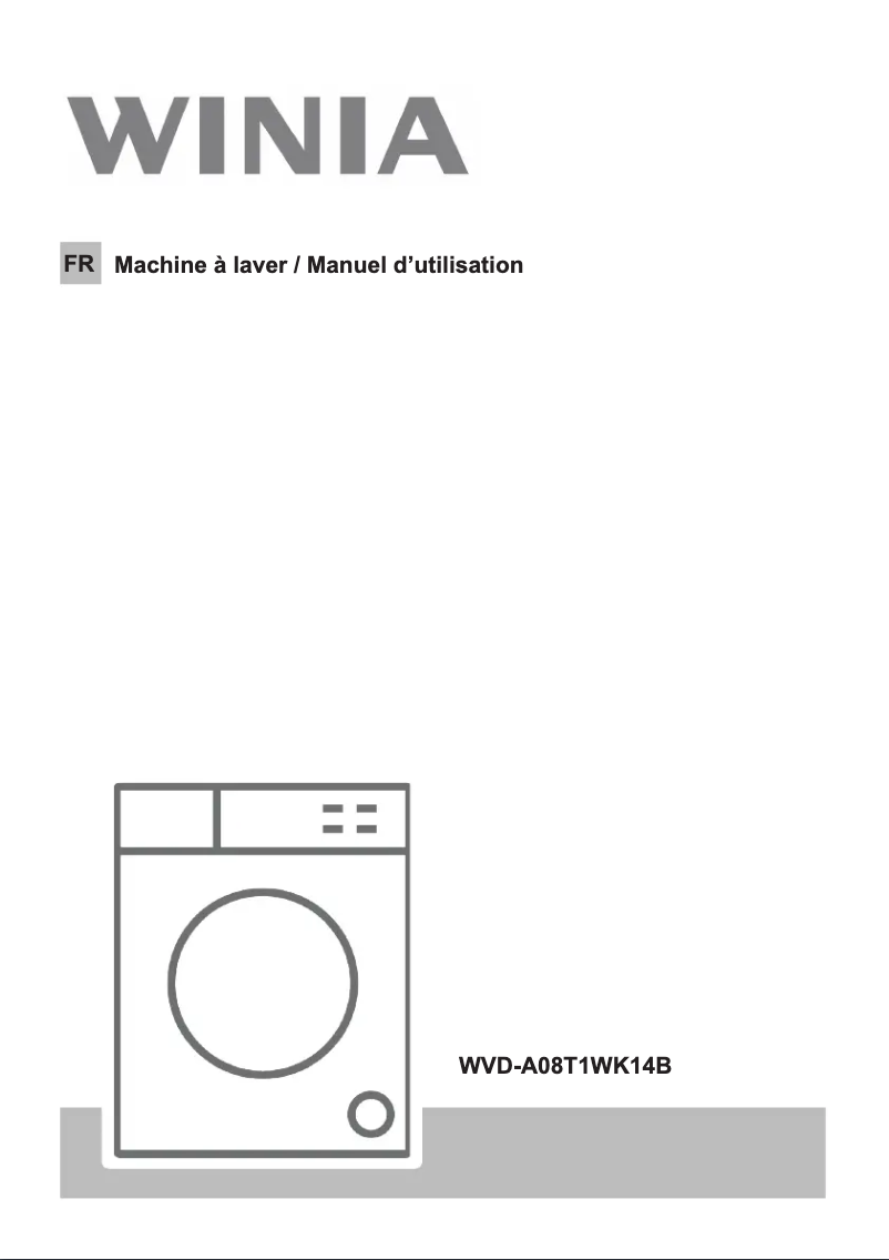 Page n°1 - Manuel utilisateur Winia WVD-A08T1WK14B