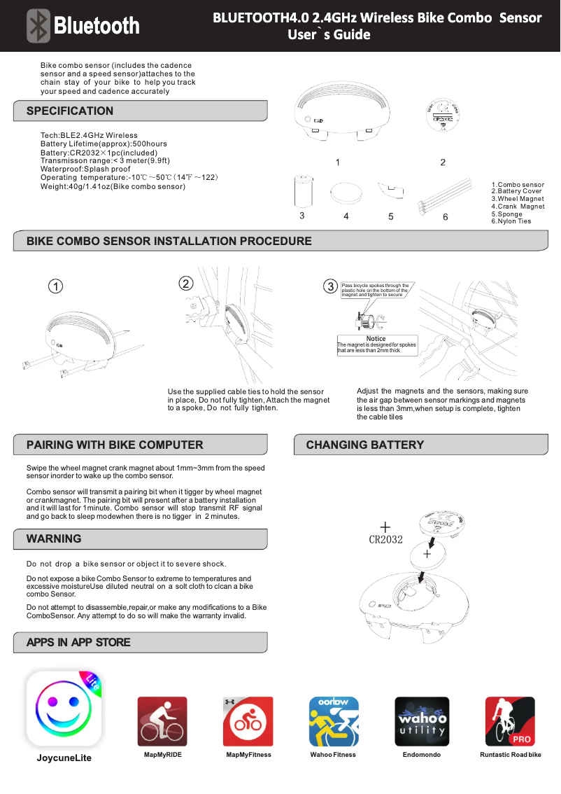 Page 1 de la notice Manuel utilisateur Sunding SD-518