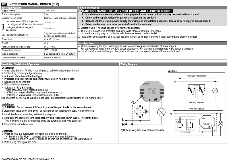 Página 1 del manual Manual de usuario Müller 873010