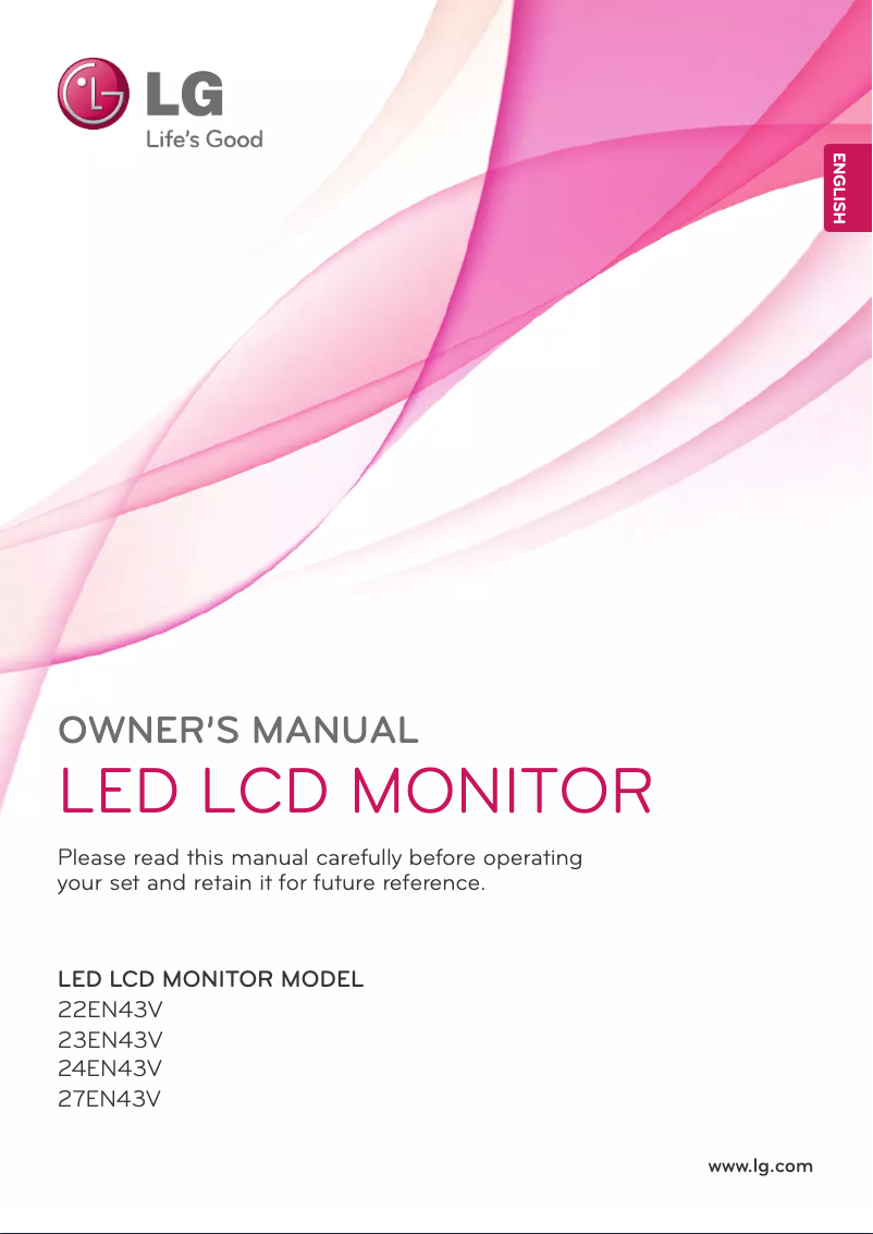 Page n°1 - Manuel utilisateur LG 24EN43VS