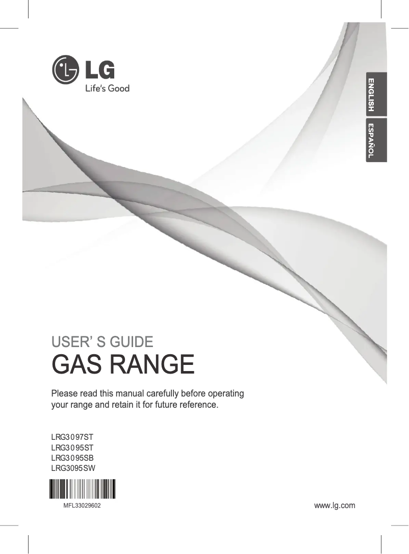 Page 1 de la notice Manuel utilisateur LG LRG3095SB