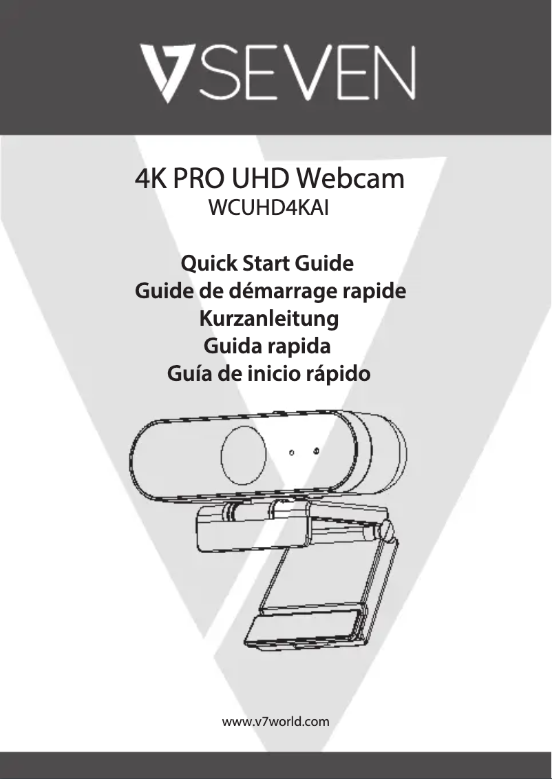 Página 1 del manual Guía de inicio rápido V7 WCUHD4KAI