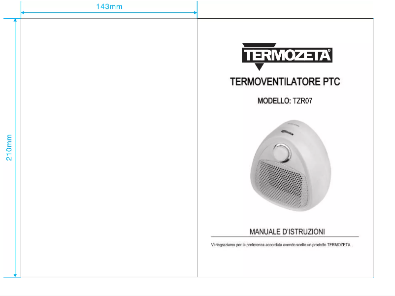 Image de la première page du manuel de l'appareil TZR07