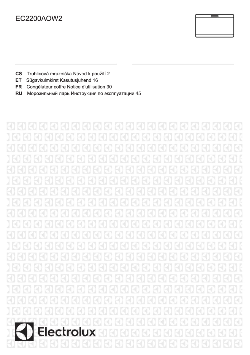 Page 1 de la notice Manuel utilisateur Electrolux EC2200AOW2