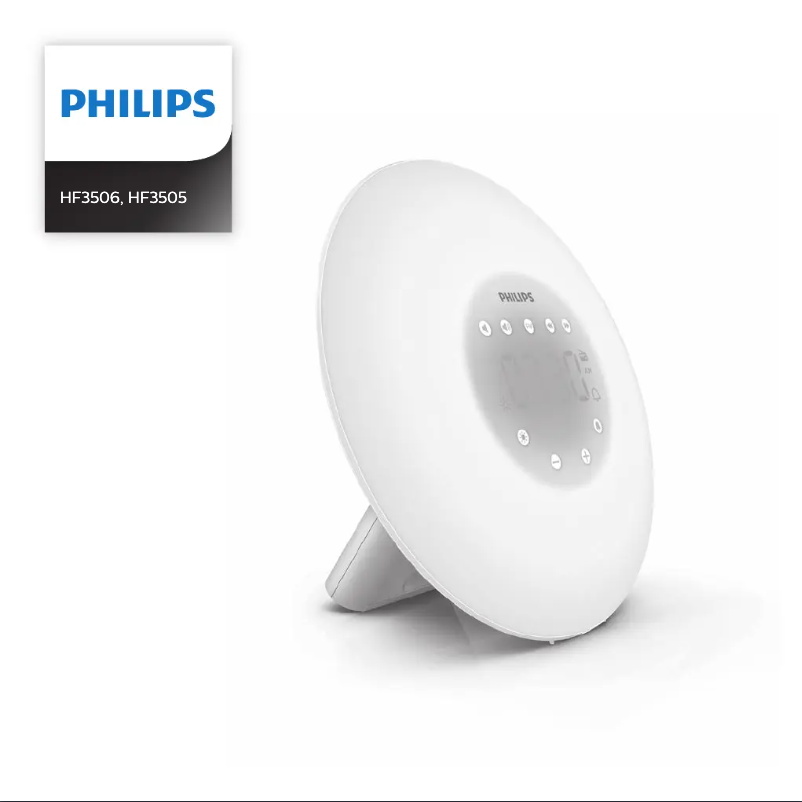 Page 1 de la notice Manuel utilisateur Philips Wake-Up Light HF3505