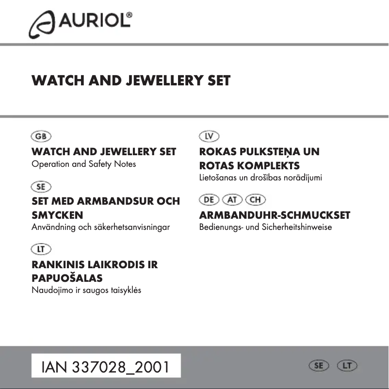 Página 1 del manual Manual de usuario Auriol IAN 289124