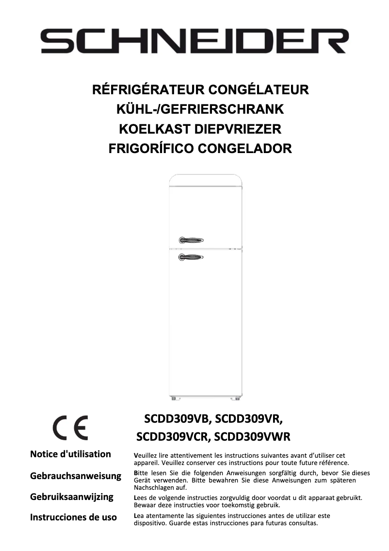 Image de la première page du manuel de l'appareil SCDD309VCR