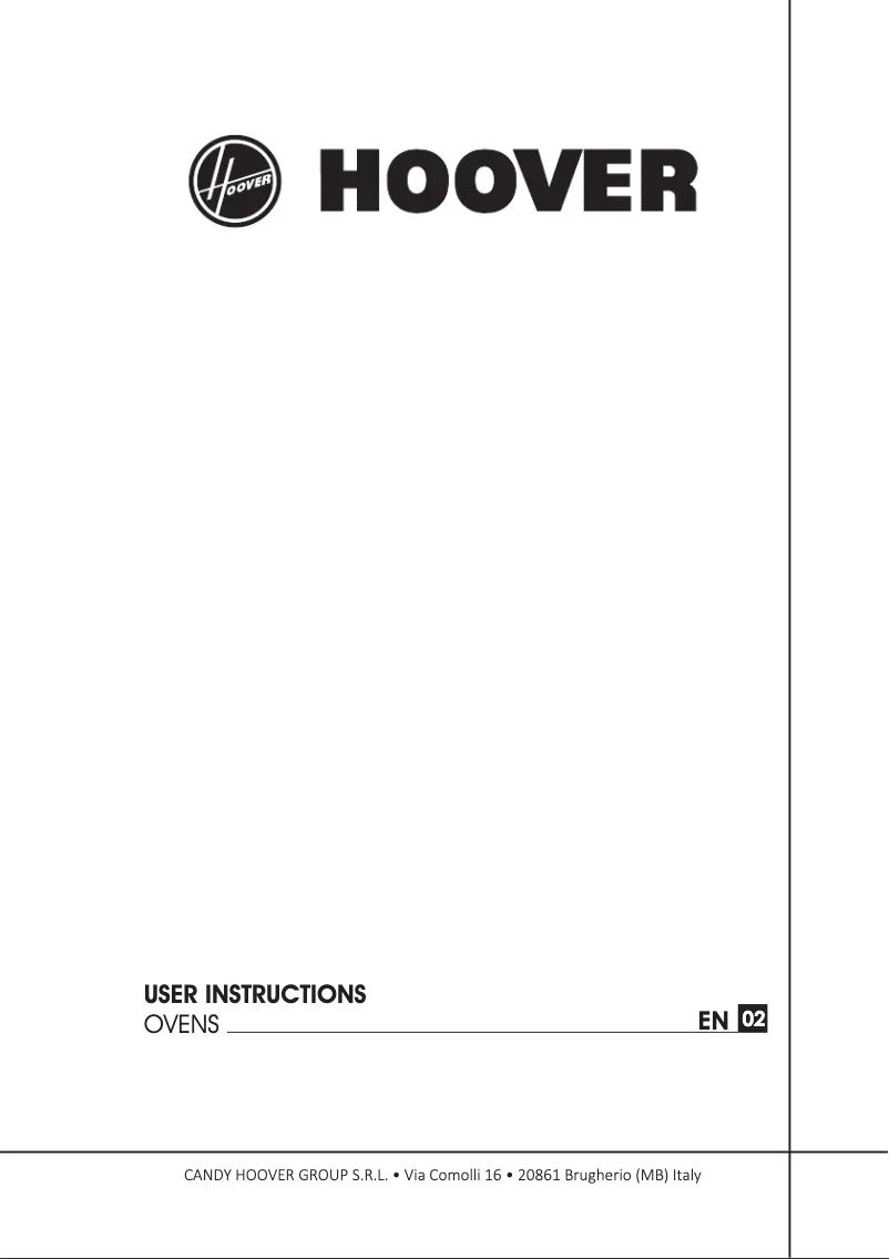 Página 1 del manual Manual de usuario Hoover H-OVEN 300 HOC3UB3158BI