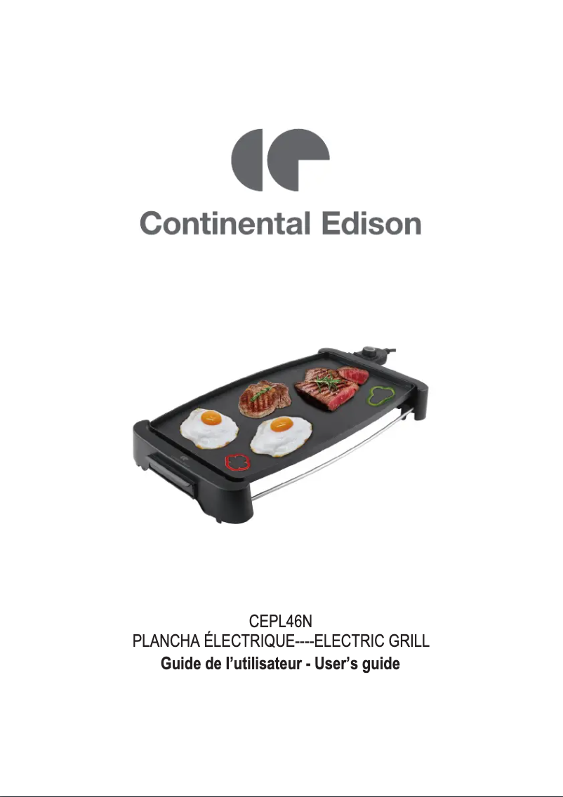 Page n°1 - Manuel utilisateur Continental Edison CEPL46N