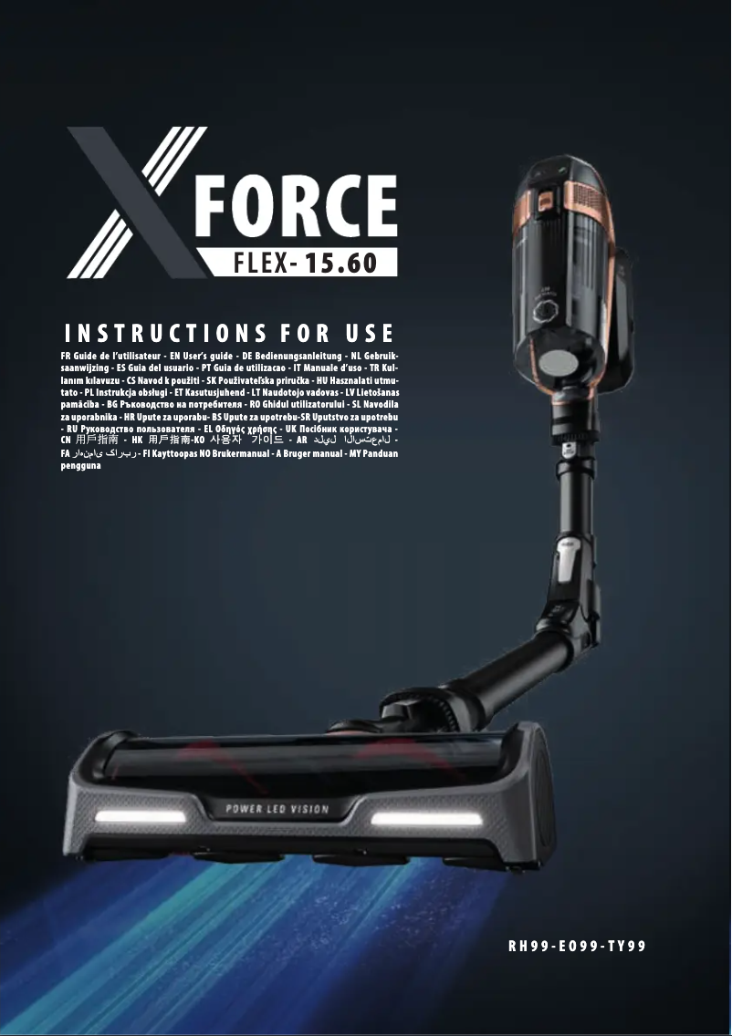 Page 1 de la notice Manuel utilisateur Tefal X-Force Flex 15.60