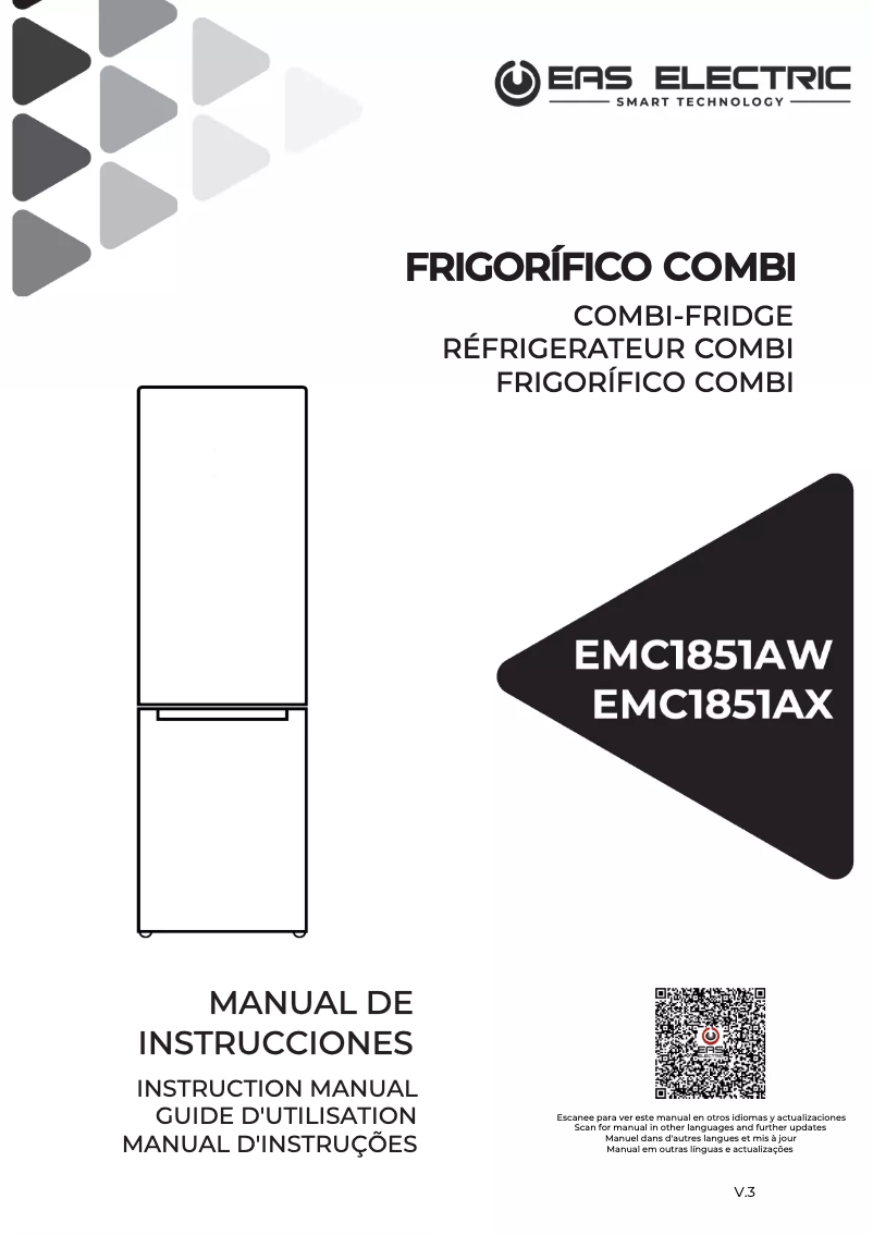 Image de la première page du manuel de l'appareil EMC1851AW