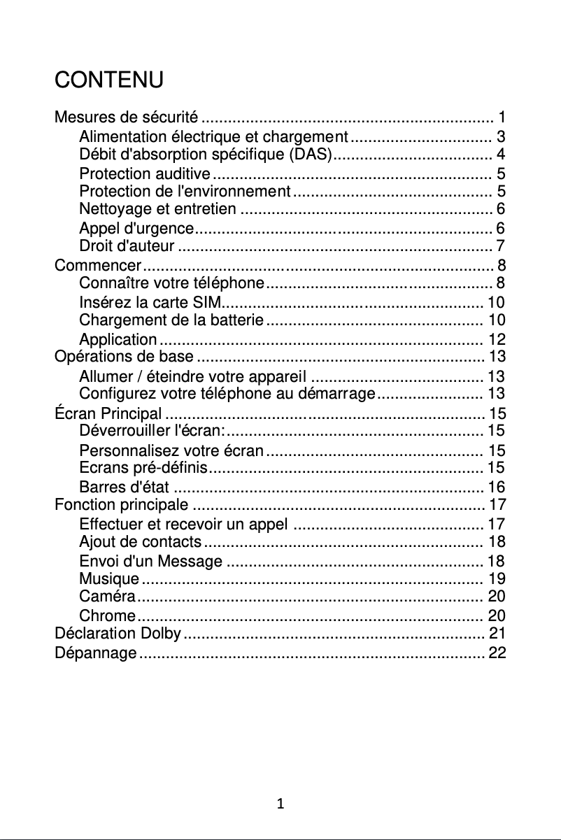 Page 1 de la notice Manuel utilisateur Hisense G610