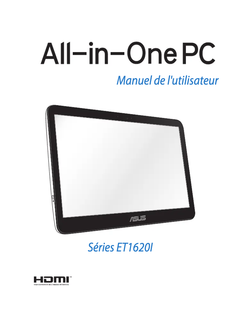 Page 1 de la notice Manuel utilisateur Asus ET1620IUTT