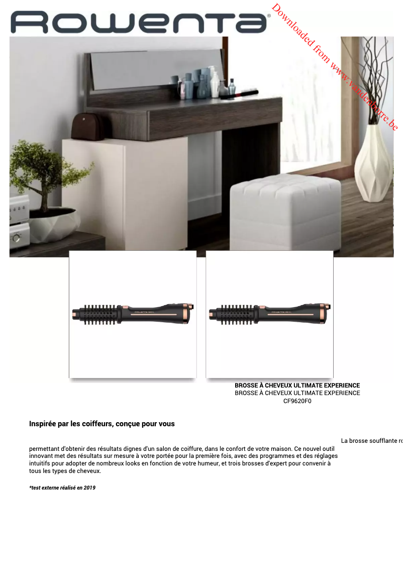 Página 1 del manual Manual de usuario Rowenta Ultimate Experience CF9620F0