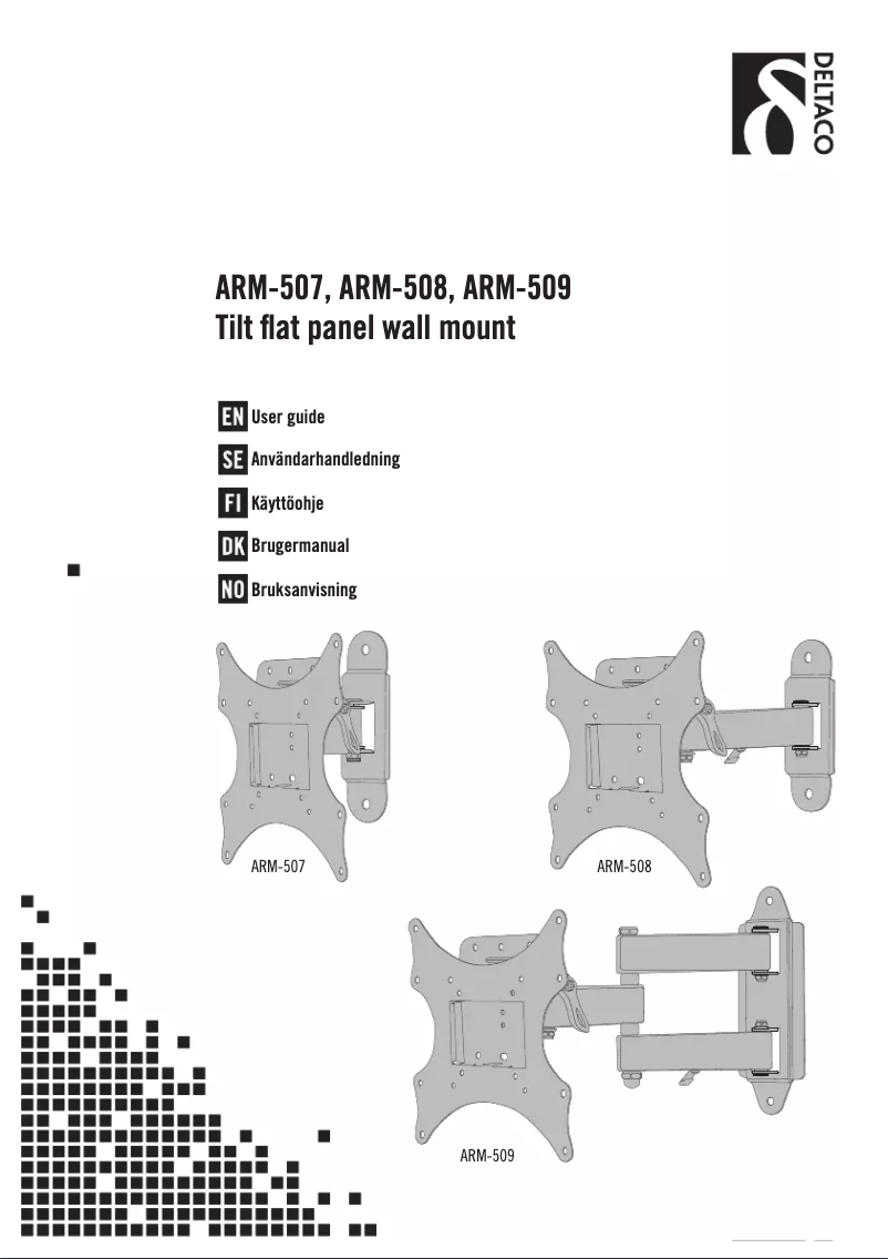 Página 1 del manual Manual de usuario Deltaco ARM-509
