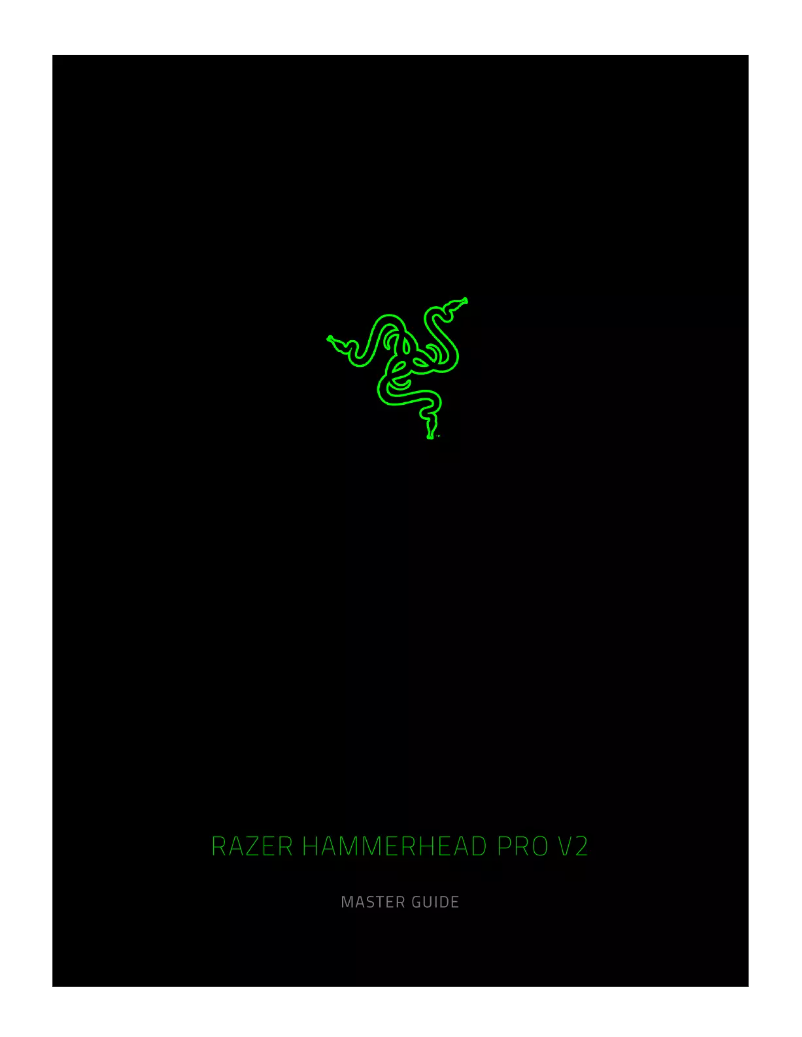 Page 1 de la notice Manuel utilisateur Razer Hammerhead Pro V2